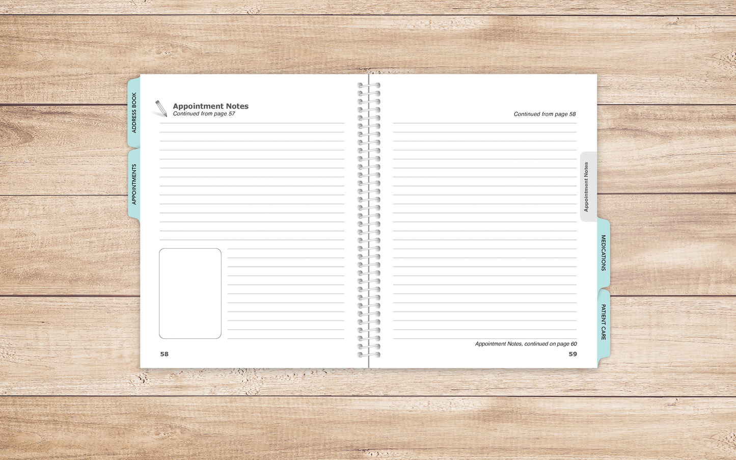 Health Journal in larger print • Guided Medical Journal, Diary