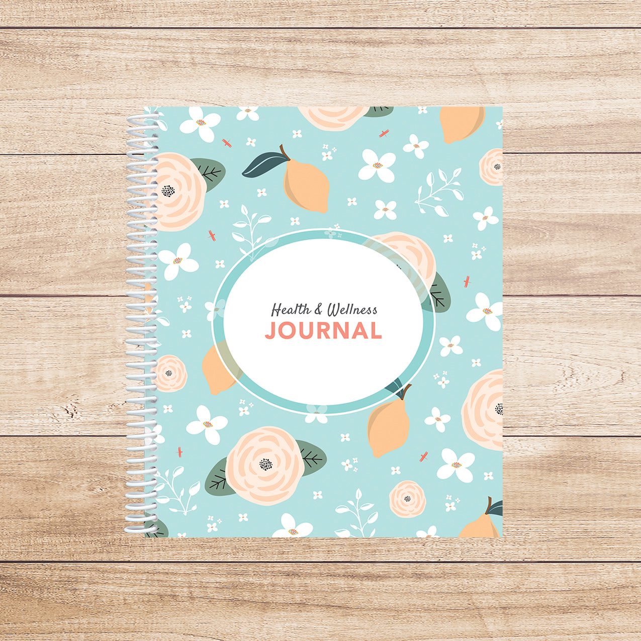 Health Journal in larger print • Guided Medical Journal, Diary