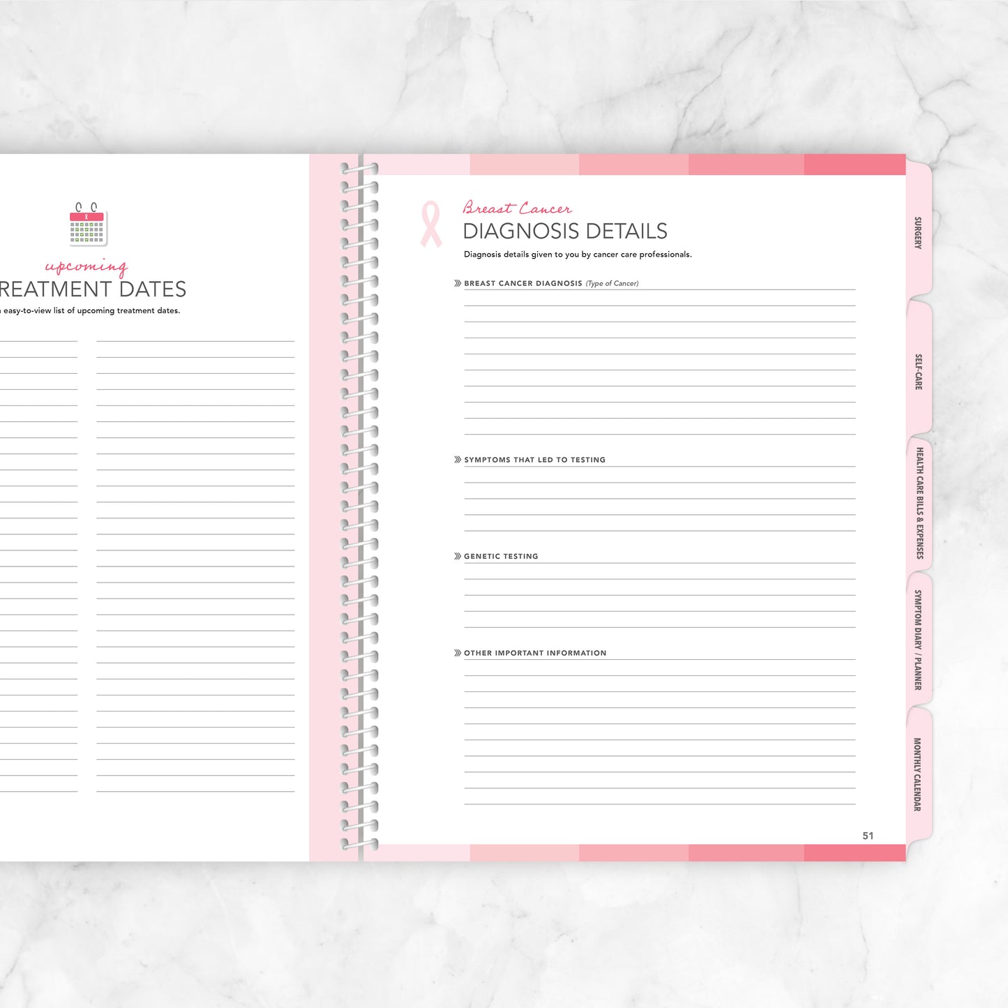 Breast Cancer Journal & Cancer Treatment Planner