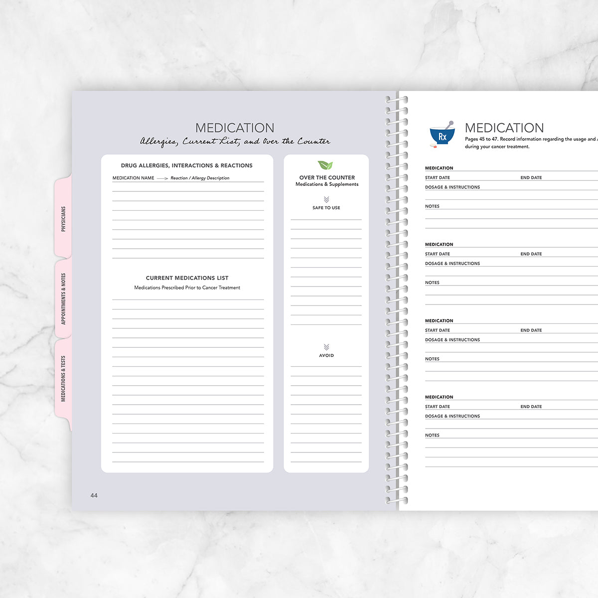 Breast Cancer Journal & Cancer Treatment Planner