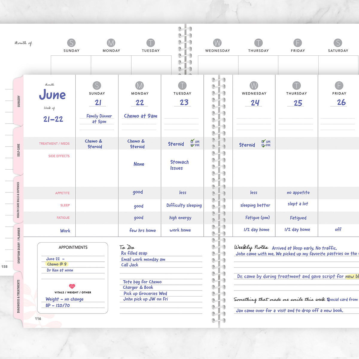 Breast Cancer Journal & Cancer Treatment Planner
