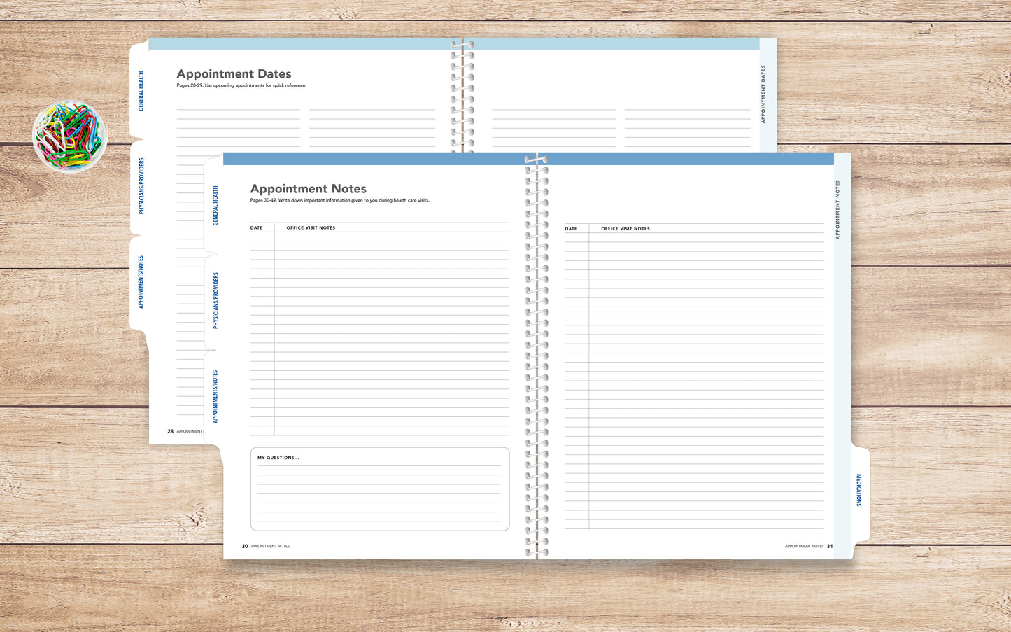 Health & Wellness Journal • Guided Medical Journal, Diary and Undated Planner