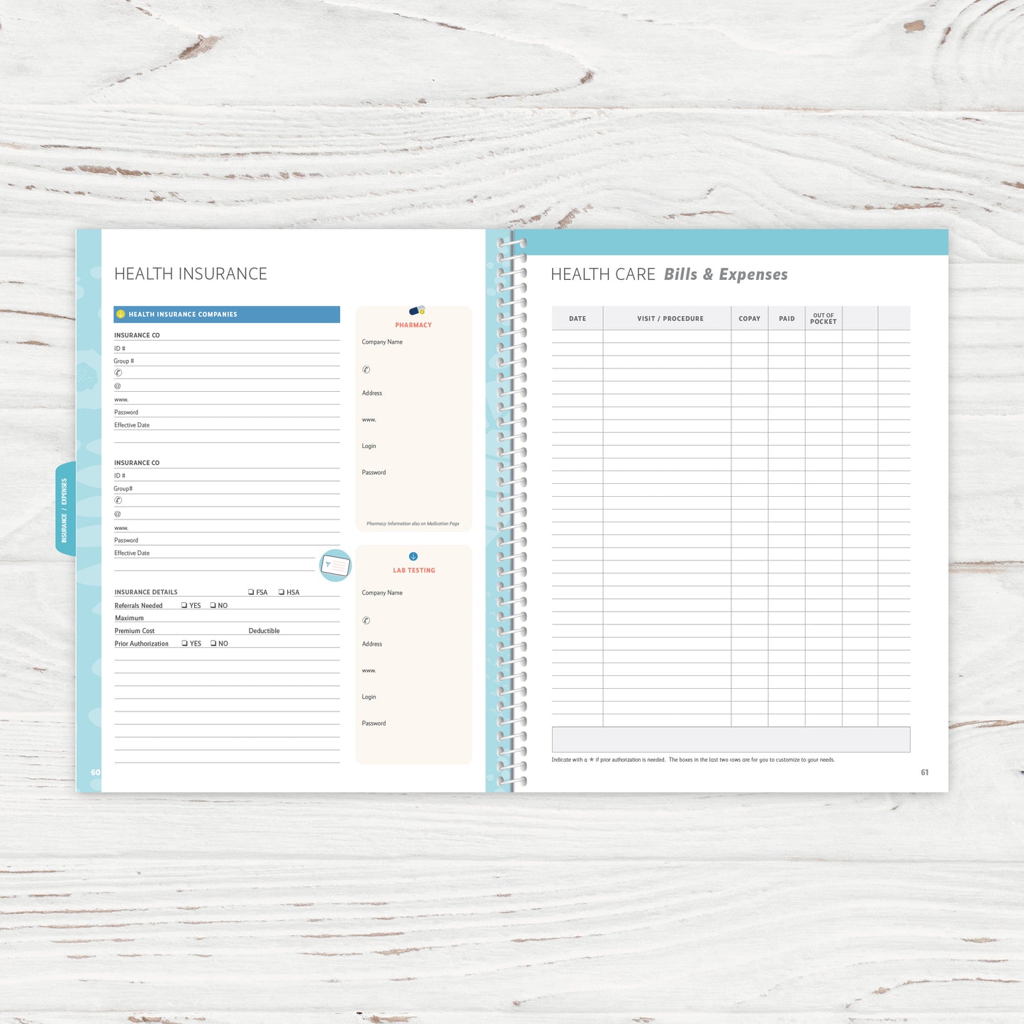 Child Health & Wellness Journal • Guided Medical Journal, Diary and Undated Planner